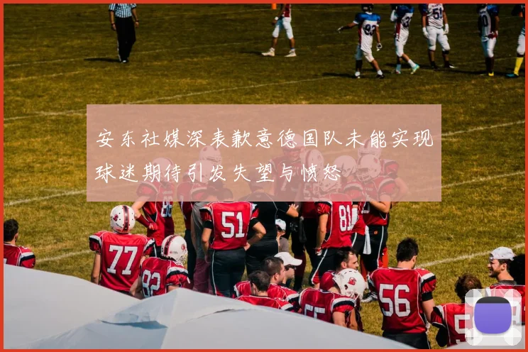 安东社媒深表歉意德国队未能实现球迷期待引发失望与愤怒